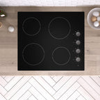 STATESMAN - 60cm 4 Zone Ceramic Hob Dial Control - Black - CHZ460D - Kitchenary