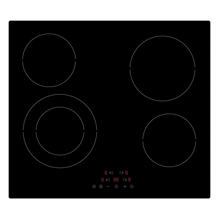 STATESMAN - 60cm 4 Zone Ceramic Hob Touch Control - Black - CHZ460T - Kitchenary