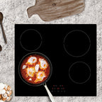 STATESMAN - 60cm 4 Zone Ceramic Hob Touch Control - Black - CHZ460T - Kitchenary