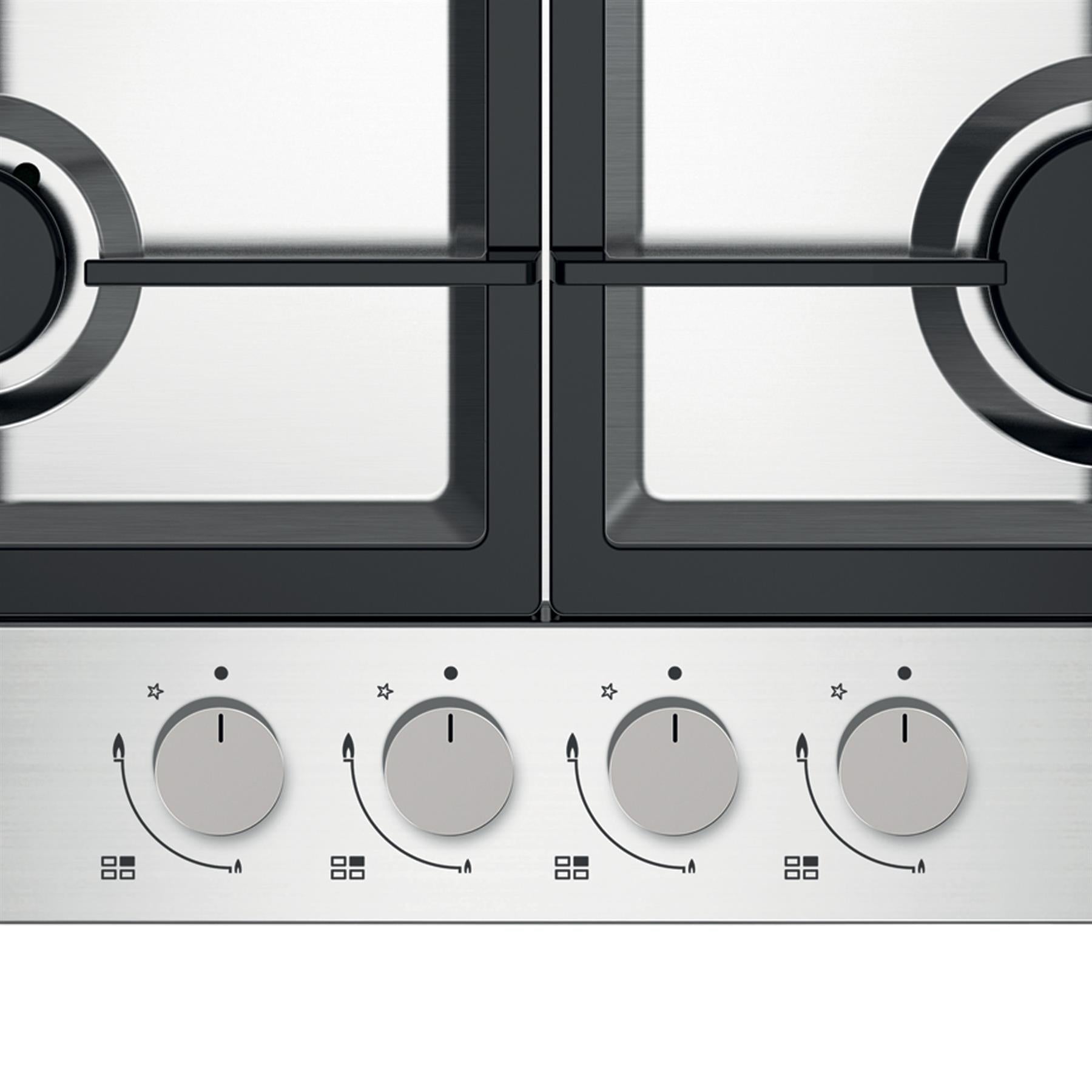 STATESMAN - 60cm 4 Zone Gas Hob - Stainless Steel - GH161SS - Kitchenary