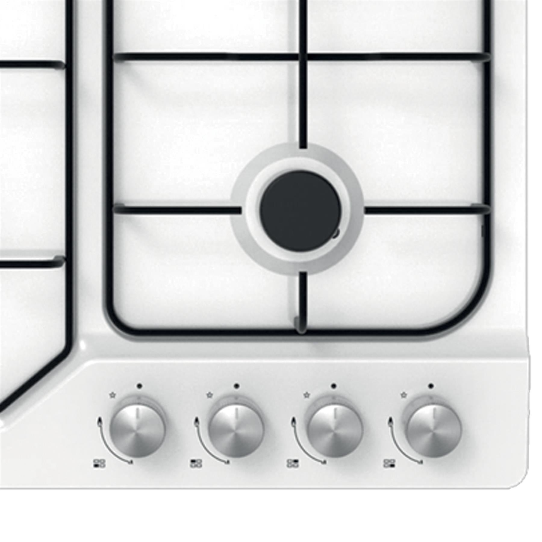 STATESMAN - 60cm 4 Zone Gas Hob - White - GH160WH - Kitchenary