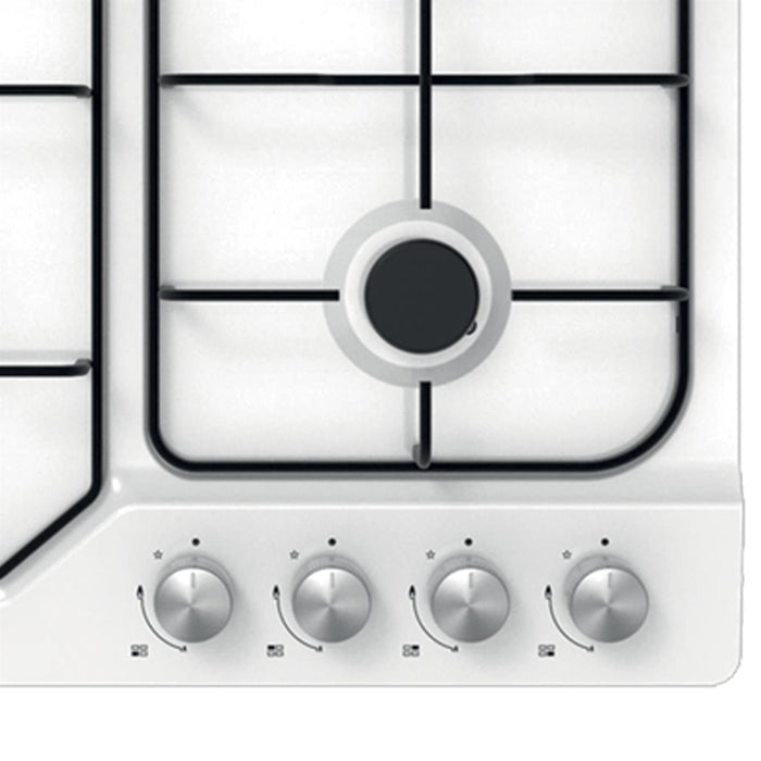 STATESMAN - 60cm 4 Zone Gas Hob - White - GH160WH - Kitchenary