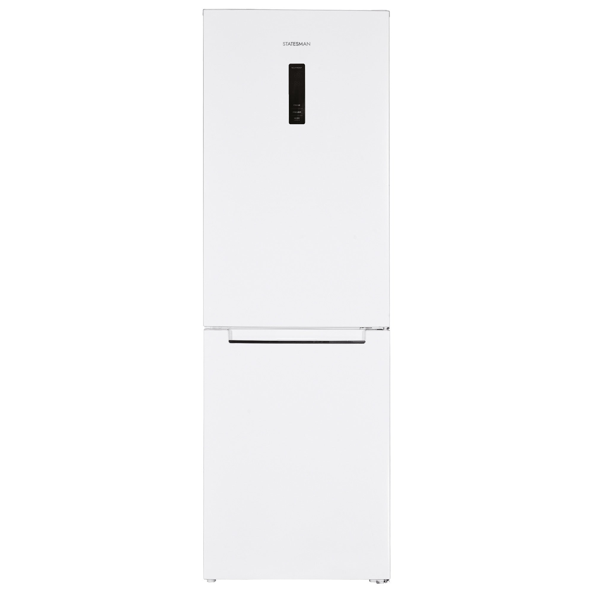 STATESMAN - 60cm 60/40 Total No Frost Fridge Freezer with LED Display - White - TNF1860WE - Kitchenary