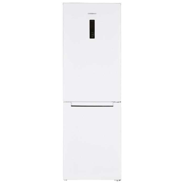 STATESMAN - 60cm 60/40 Total No Frost Fridge Freezer with LED Display - White - TNF1860WE - Kitchenary