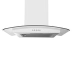 STATESMAN - 60cm Curved Glass Chimney Cooker Hood - Stainless Steel - CGH160GS - Kitchenary