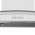 STATESMAN - 60cm Curved Glass Chimney Cooker Hood - Stainless Steel - CGH160GS - Kitchenary