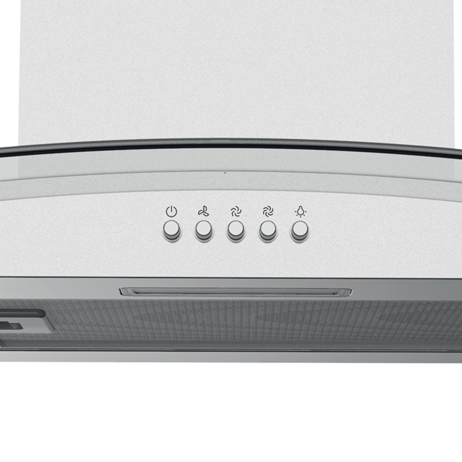 STATESMAN - 60cm Curved Glass Chimney Cooker Hood - Stainless Steel - CGH160GS - Kitchenary