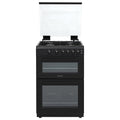 STATESMAN - 60cm Double Oven, Lidded, Gas - Black - GDL60B - Kitchenary