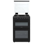 STATESMAN - 60cm Double Oven, Lidded, Gas - Black - GDL60B - Kitchenary