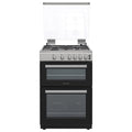 STATESMAN - 60cm Double Oven, Lidded, Gas - Silver - GDL60S - Kitchenary