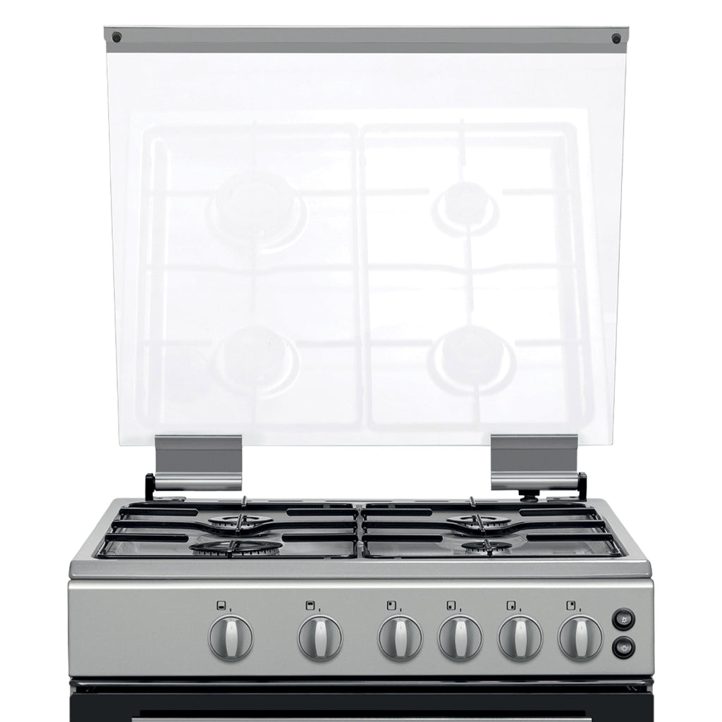 STATESMAN - 60cm Double Oven, Lidded, Gas - Silver - GDL60S - Kitchenary