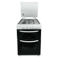 STATESMAN - 60cm Double Oven, Lidded, Gas - White - GDL60W2 - Kitchenary