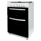 STATESMAN - 60cm Double Oven, Lidded, Gas - White - GDL60W2 - Kitchenary
