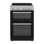 STATESMAN - 60cm Electric Double Oven, Ceramic - Silver - EDC60S2 - Kitchenary