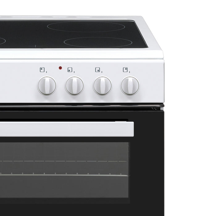 STATESMAN - 60cm Electric Double Oven, Ceramic - White - EDC60W2 - Kitchenary