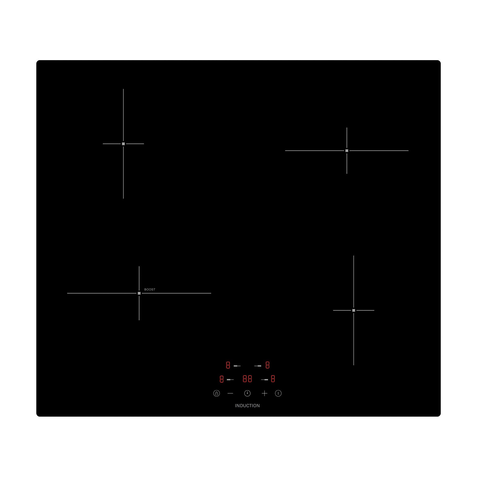 STATESMAN - 60cm Induction Hob - Black - IHZ460 - Kitchenary
