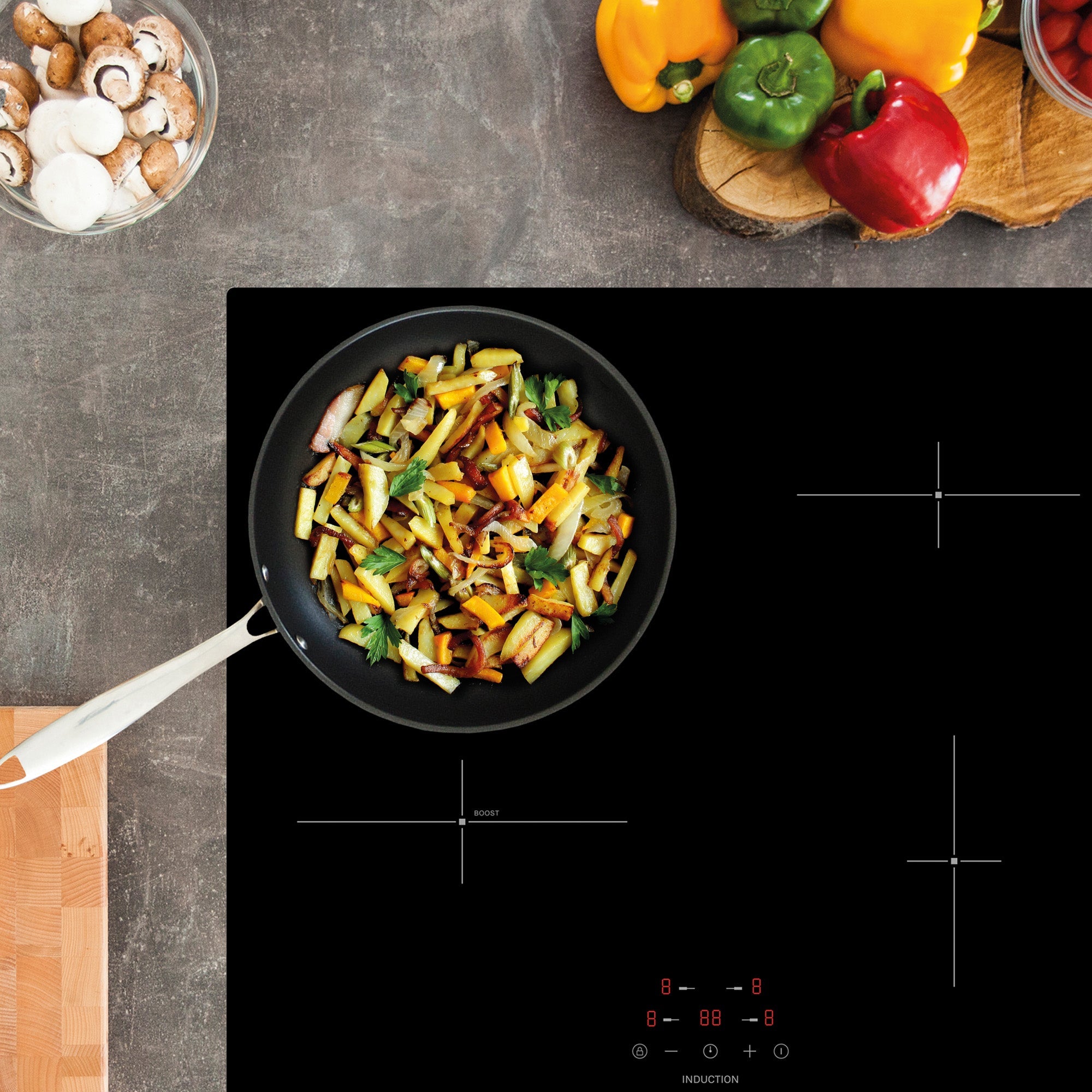 STATESMAN - 60cm Induction Hob - Black - IHZ460 - Kitchenary