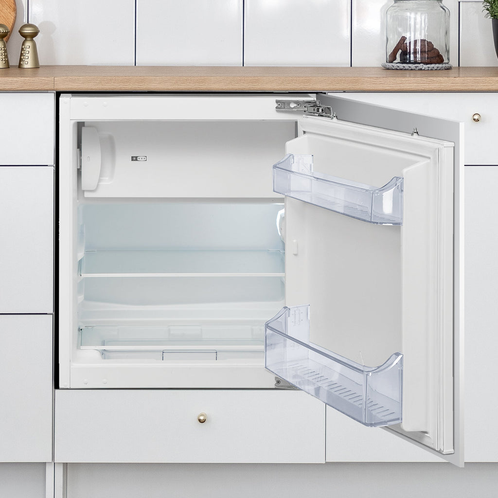 STATESMAN - 60cm Integrated Fridge with Ice Box - White - BIUCIB060 - Kitchenary