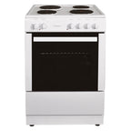STATESMAN - 60cm Single Cavity Electric Cooker White - NAPIER60EW - Kitchenary
