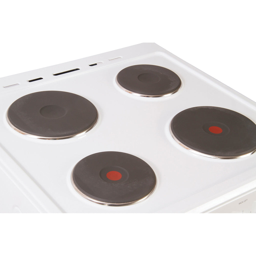 STATESMAN - 60cm Single Cavity Electric Cooker White - NAPIER60EW - Kitchenary