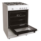 STATESMAN - 60cm Single Cavity Gas Cooker White - MAXI60GSF - Kitchenary