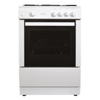 STATESMAN - 60cm Single Cavity Gas Cooker White - MAXI60GSF - Kitchenary