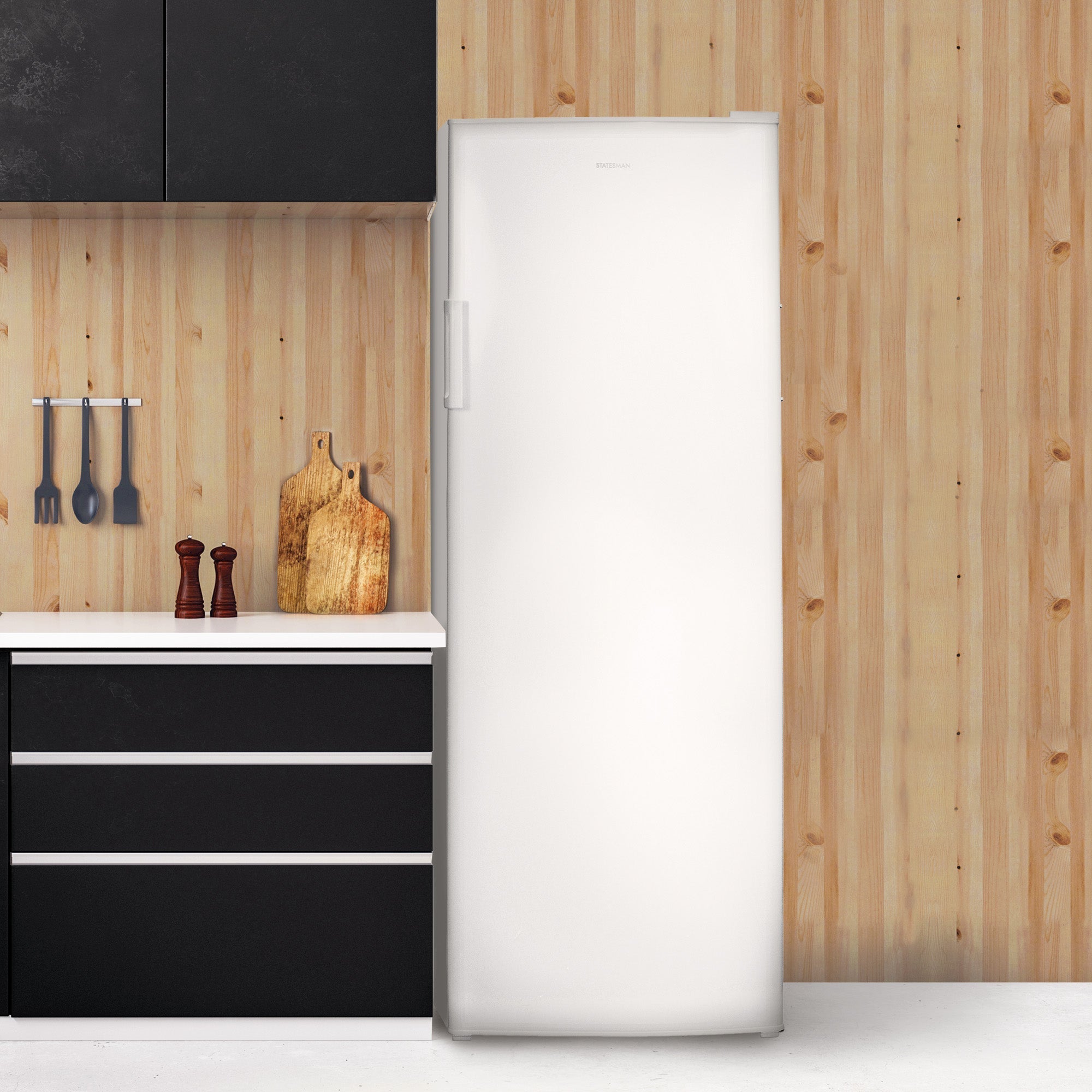 STATESMAN - 60cm Tall Freezer - White - TF170LWE - Kitchenary