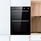 STATESMAN - 88cm 35/70L Built In Double Oven - Black - BDM373BL - Kitchenary