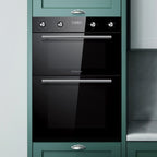 STATESMAN - 88cm 35/70L Built In Double Oven - Black - BDM373BL - Kitchenary