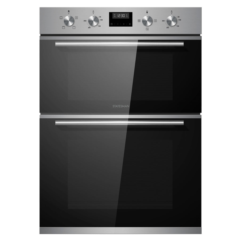 STATESMAN - 88cm 35/70L Built In Double Oven - Stainless Steel - BDM373SS - Kitchenary