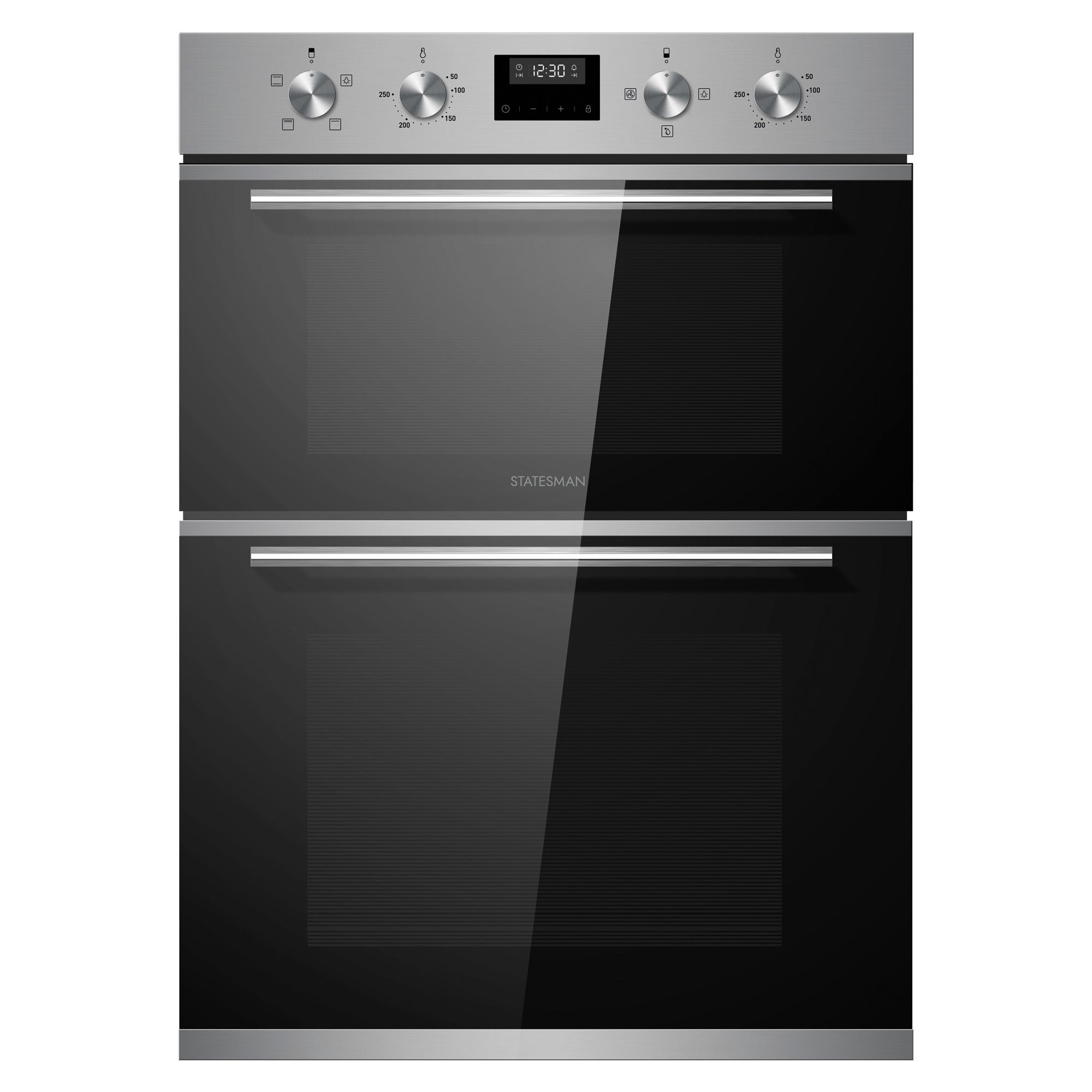 STATESMAN - 88cm 35/70L Built In Double Oven - Stainless Steel - BDM373SS - Kitchenary