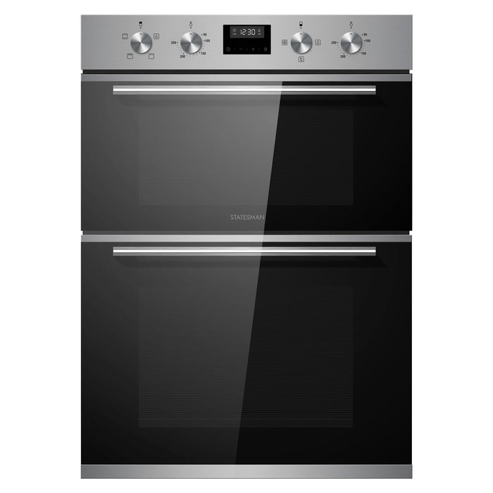 STATESMAN - 88cm 35/70L Built In Double Oven - Stainless Steel - BDM373SS - Kitchenary