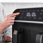 STATESMAN - 8L Dual Zone Digital Air Fryer - Black - SKAF08017BK - Kitchenary