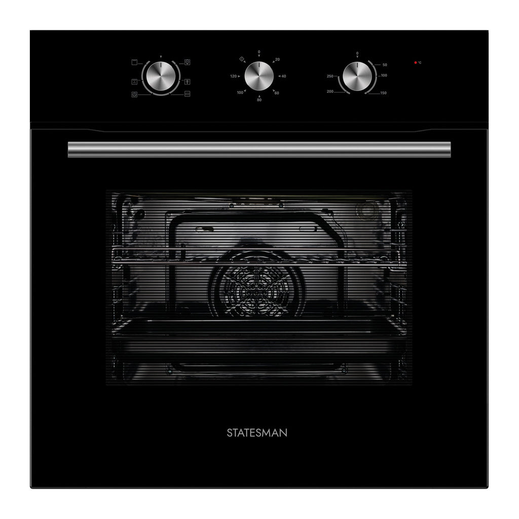 STATESMAN - Built-in Fan Oven - Black - BSF60BL - Kitchenary