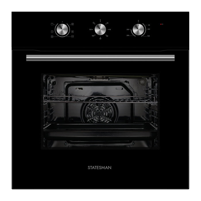 STATESMAN - Built-in Fan Oven - Black - BSF60BL - Kitchenary