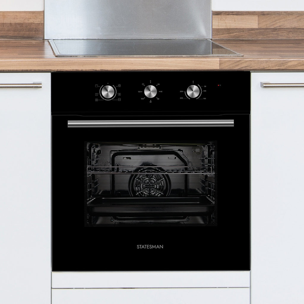 STATESMAN - Built-in Fan Oven - Black - BSF60BL - Kitchenary