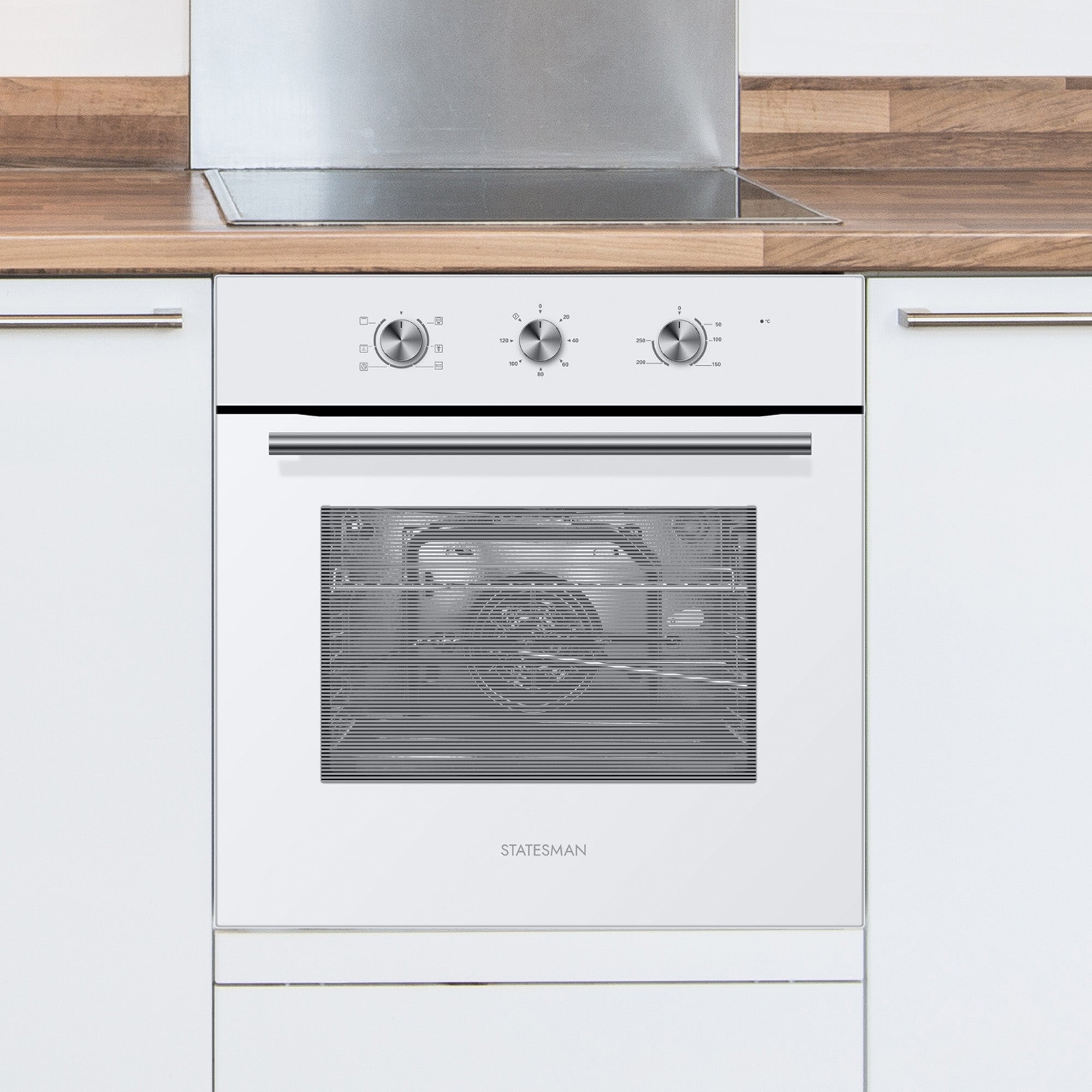STATESMAN - Built-in Fan Oven - White - BSF60WH - Kitchenary