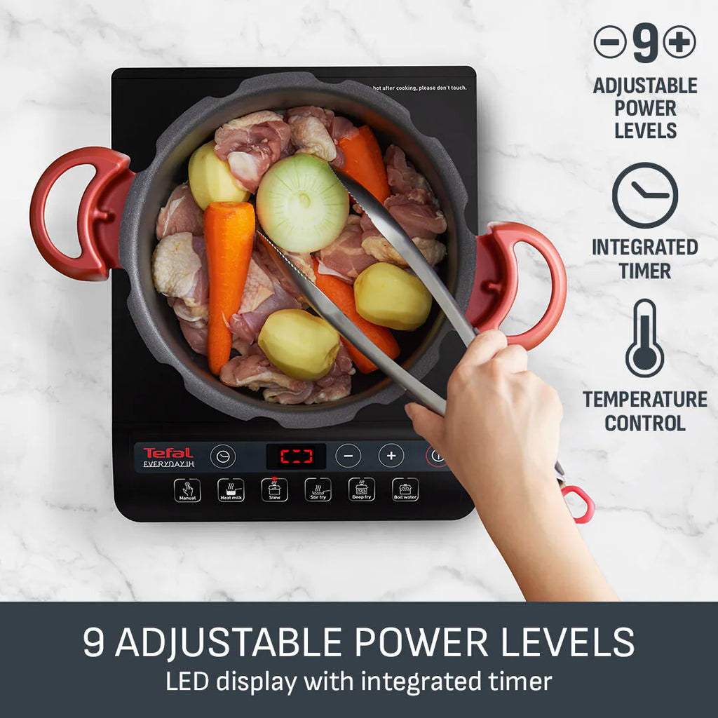 TEFAL - Everyday Portable Induction Hob - Black - IH201840 - Kitchenary